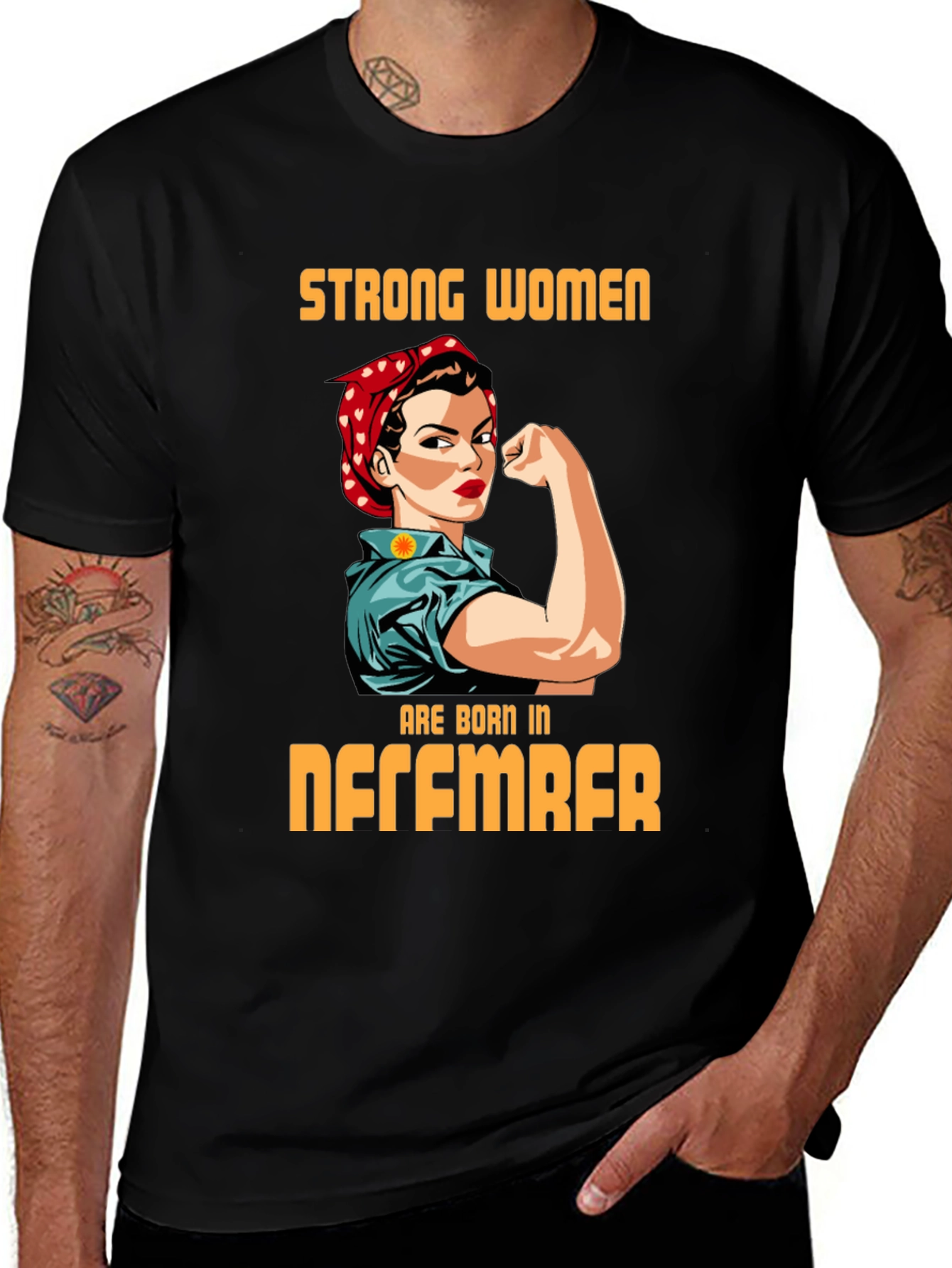 Strong Women Born in December Graphic T-Shirt