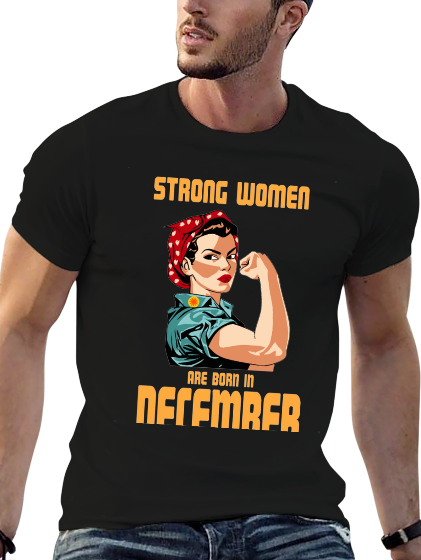 Strong Women Born in December Graphic T-Shirt