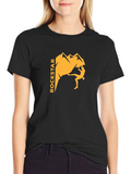 Rockstar Climber Graphic Tee - Black Cotton