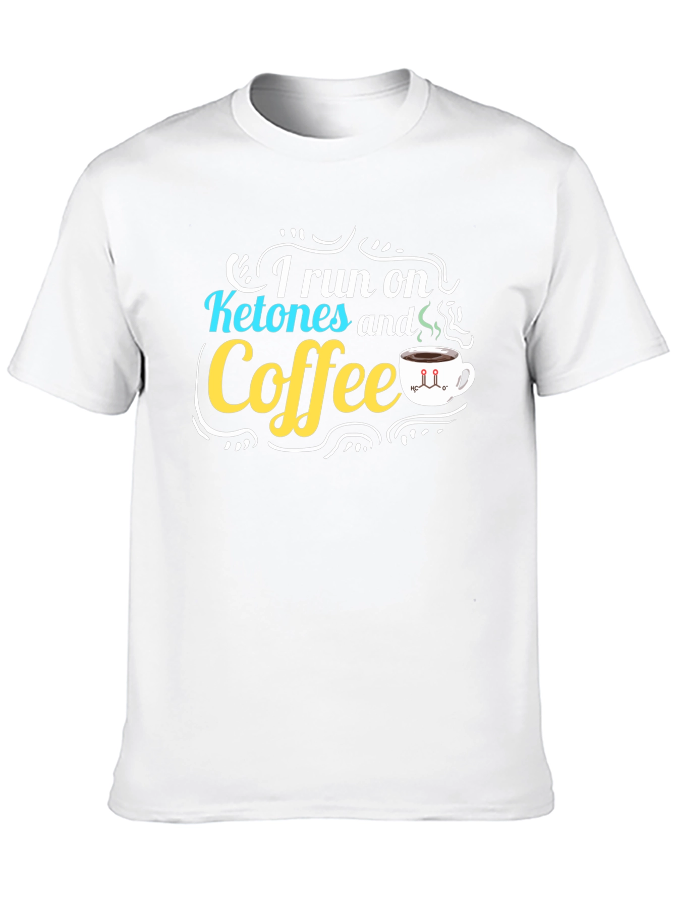 Ketones & Coffee Graphic T-Shirt - Black