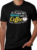 Ketones & Coffee Graphic T-Shirt - Black