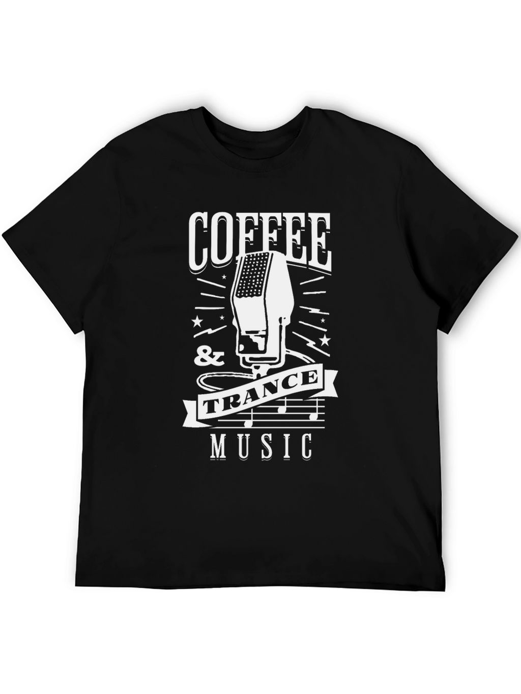 Coffee & Trance Music Graphic T-Shirt