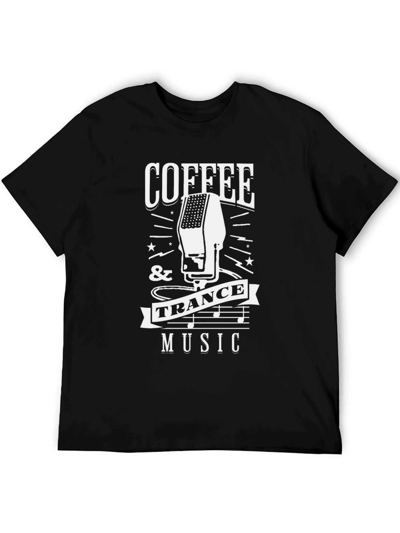 Coffee & Trance Music Graphic T-Shirt