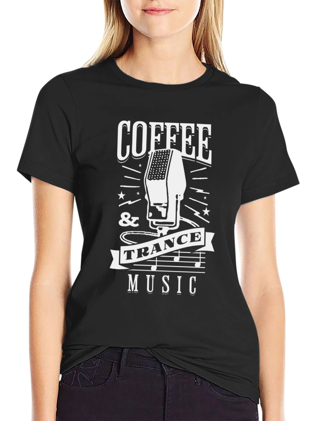 Coffee & Trance Music Graphic T-Shirt