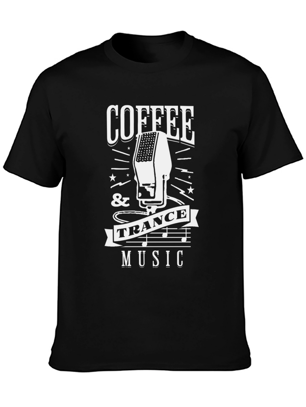 Coffee & Trance Music Graphic T-Shirt