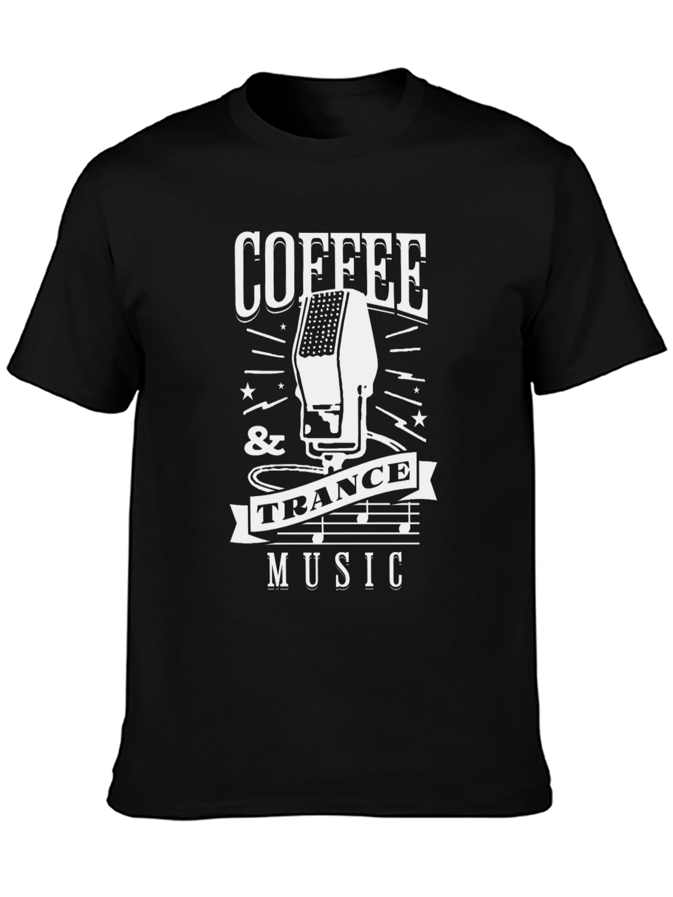 Coffee & Trance Music Graphic T-Shirt