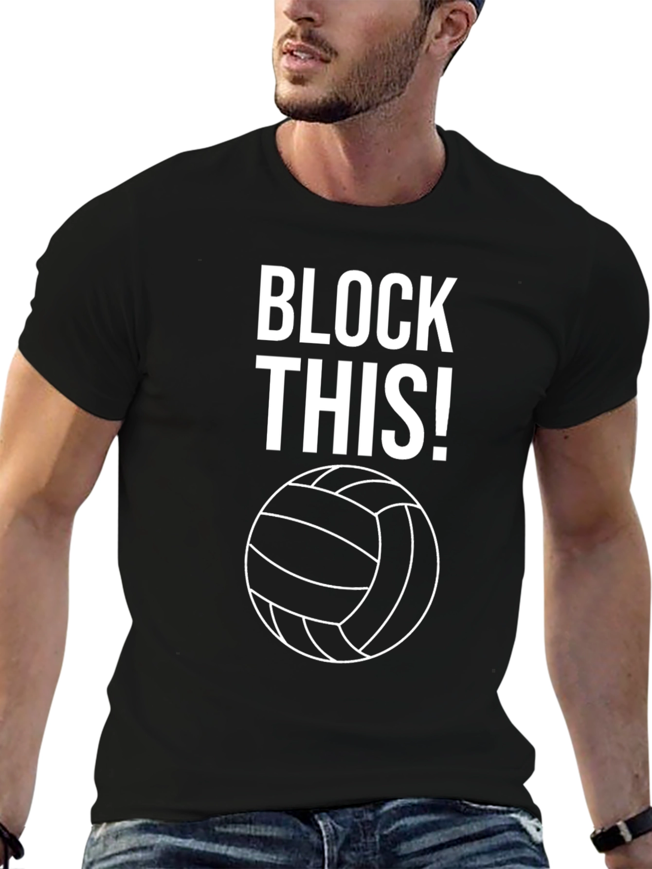 Volleyball Block This! Graphic T-Shirt