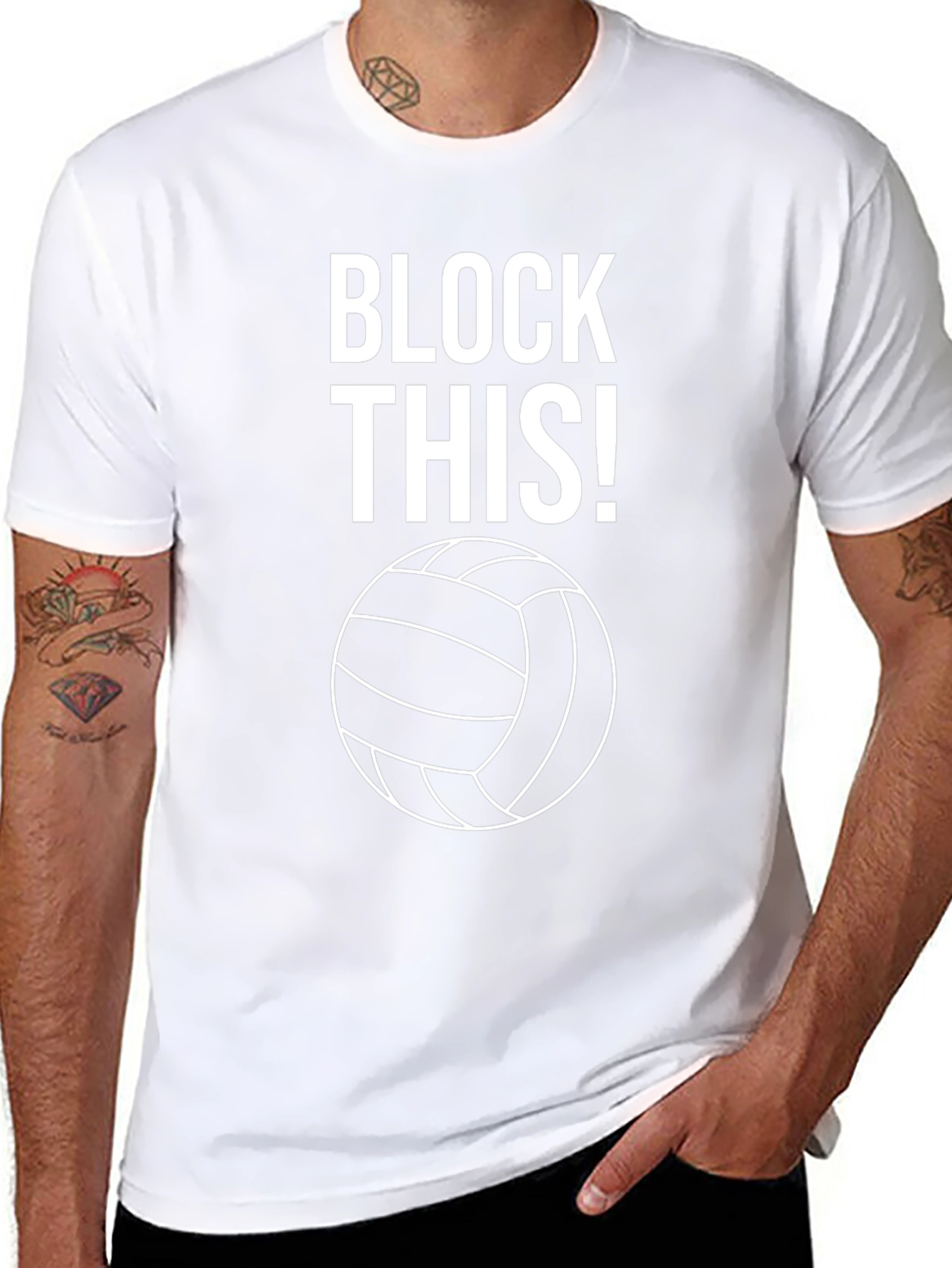 Volleyball Block This! Graphic T-Shirt
