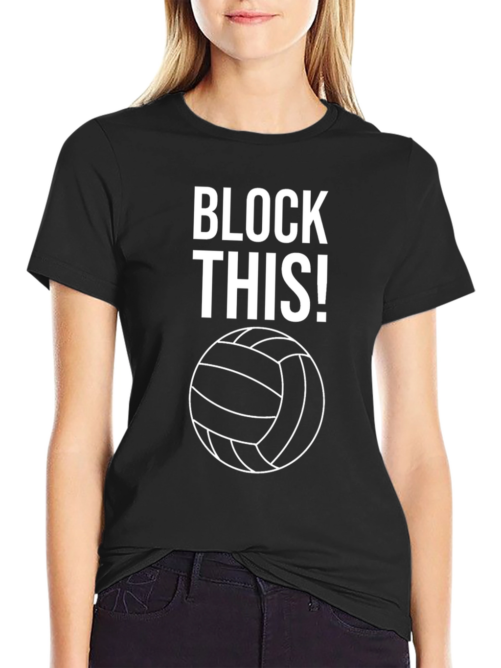 Volleyball Block This! Graphic T-Shirt
