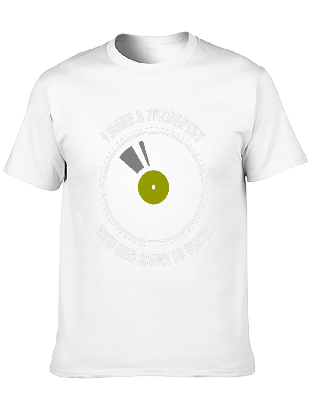 Vinyl Therapist T-Shirt: Music Lovers Comfort Tee