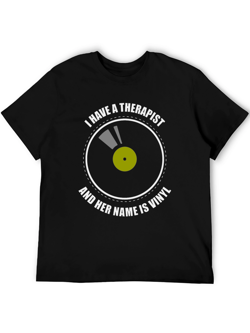 Vinyl Therapist T-Shirt: Music Lovers Comfort Tee