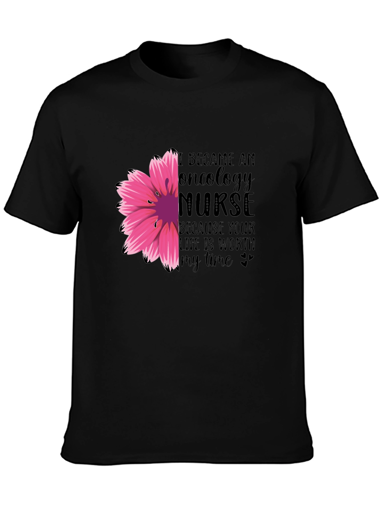 Oncology Nurse Floral T-Shirt