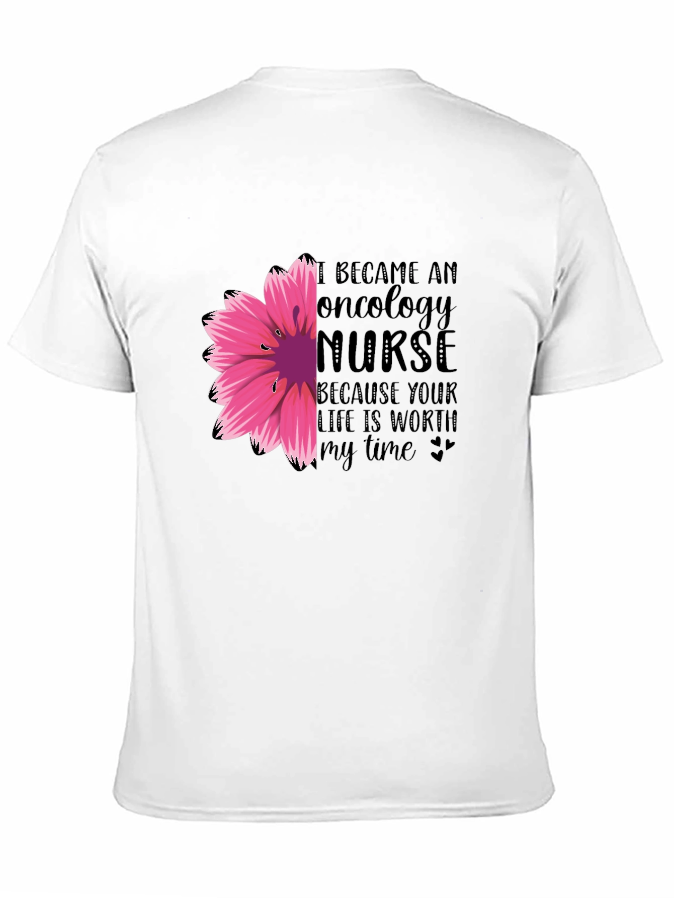 Oncology Nurse Floral T-Shirt