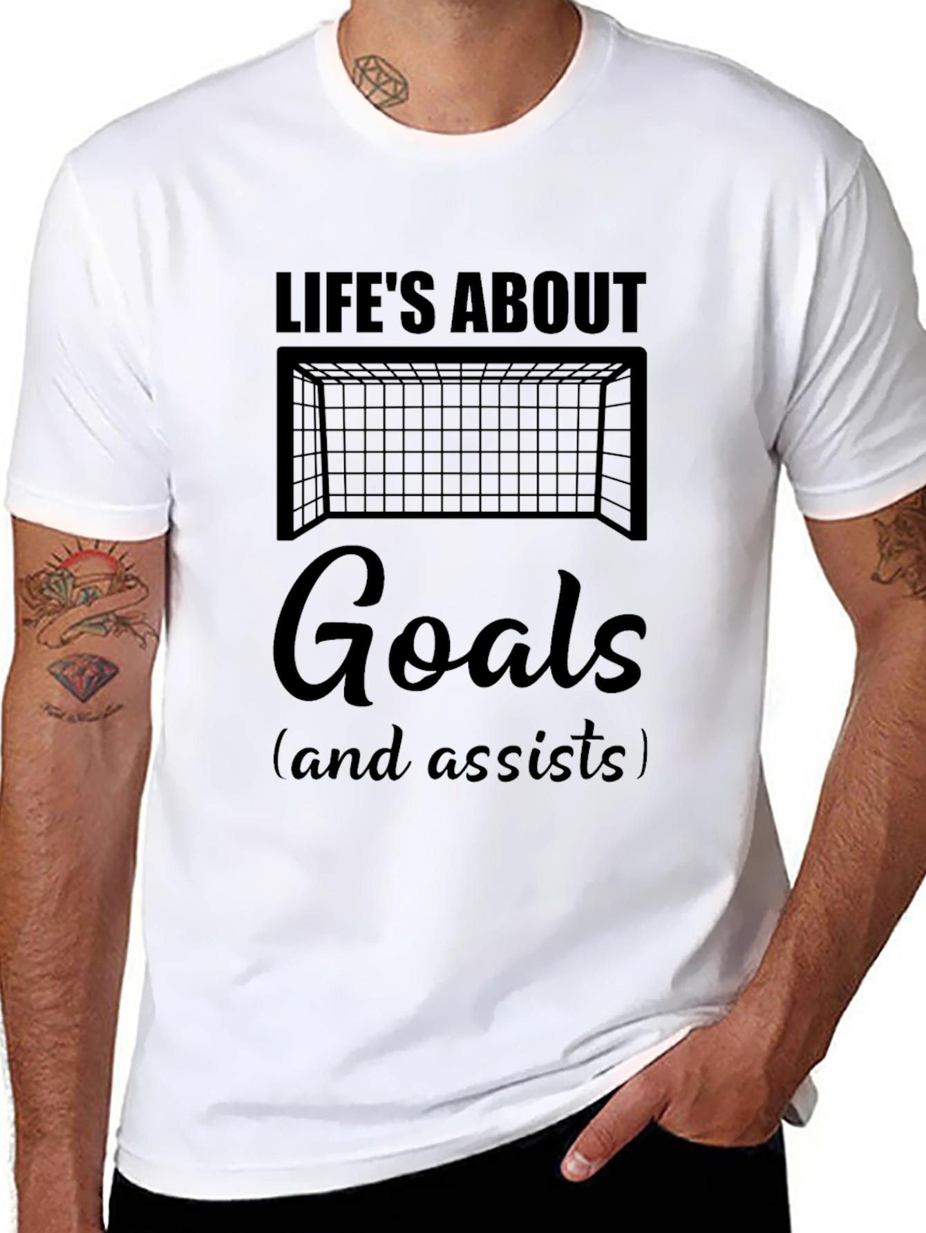 Lifes About Goals Soccer T-Shirt