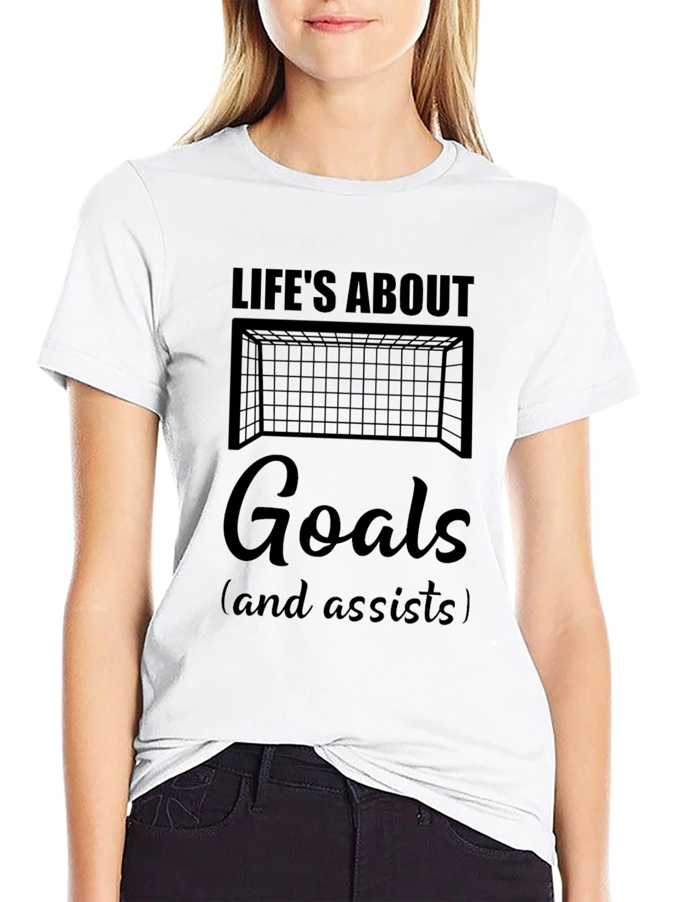 Lifes About Goals Soccer T-Shirt