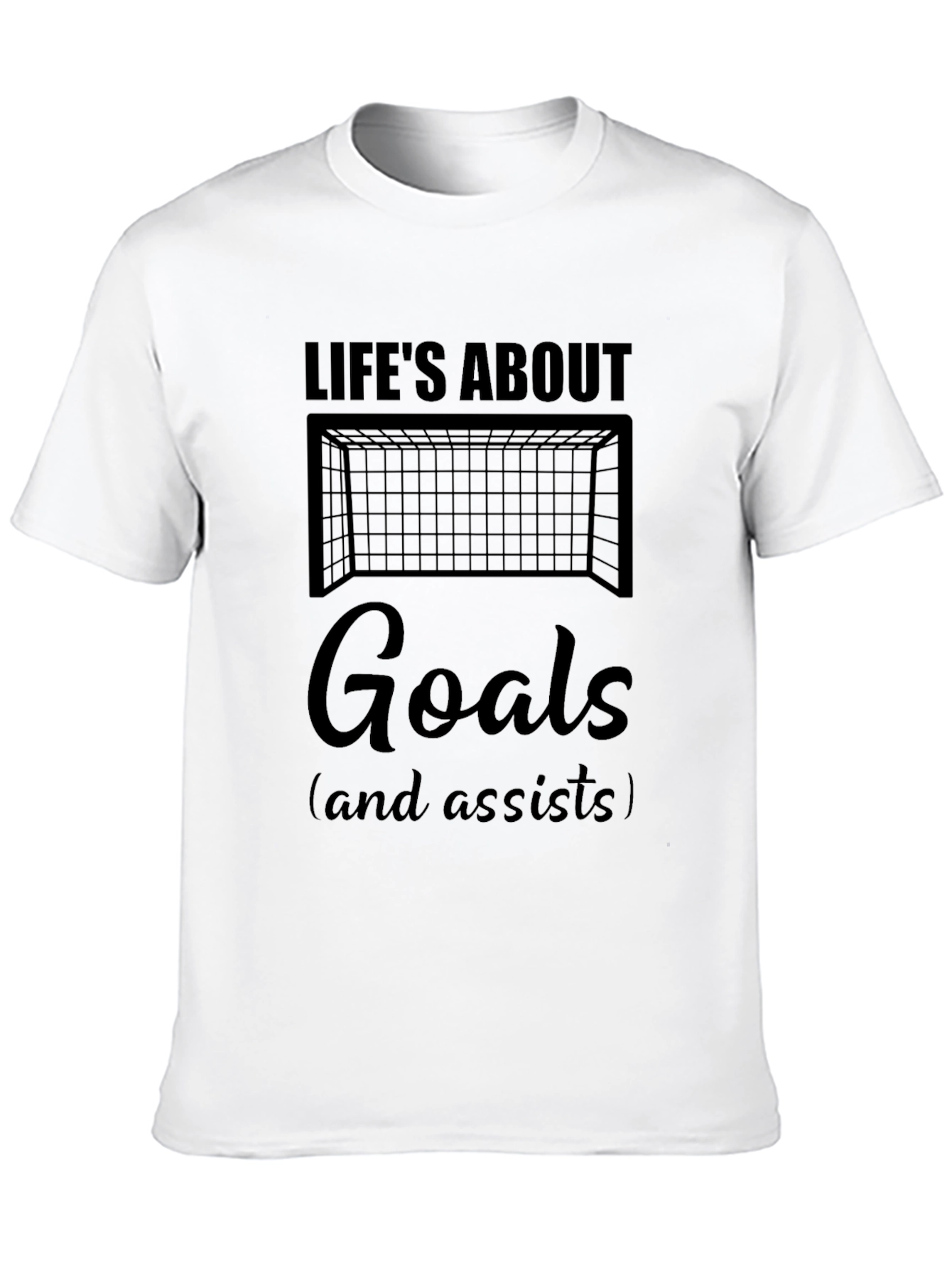 Lifes About Goals Soccer T-Shirt