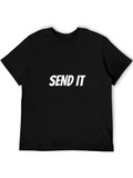 Send It Graphic Tee - Stylish Black Cotton T-Shirt