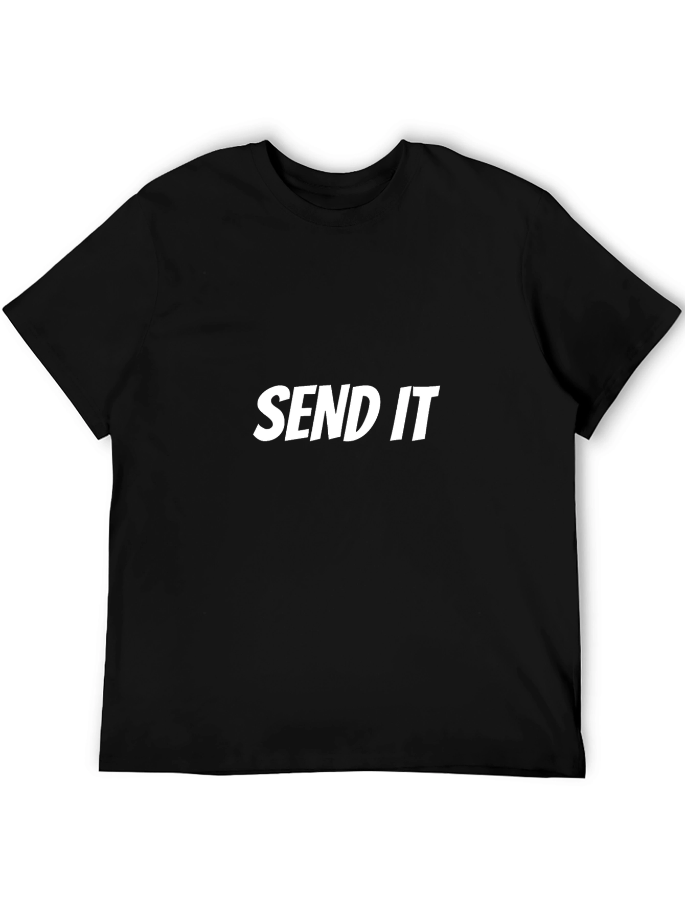 Send It Graphic Tee - Stylish Black Cotton T-Shirt
