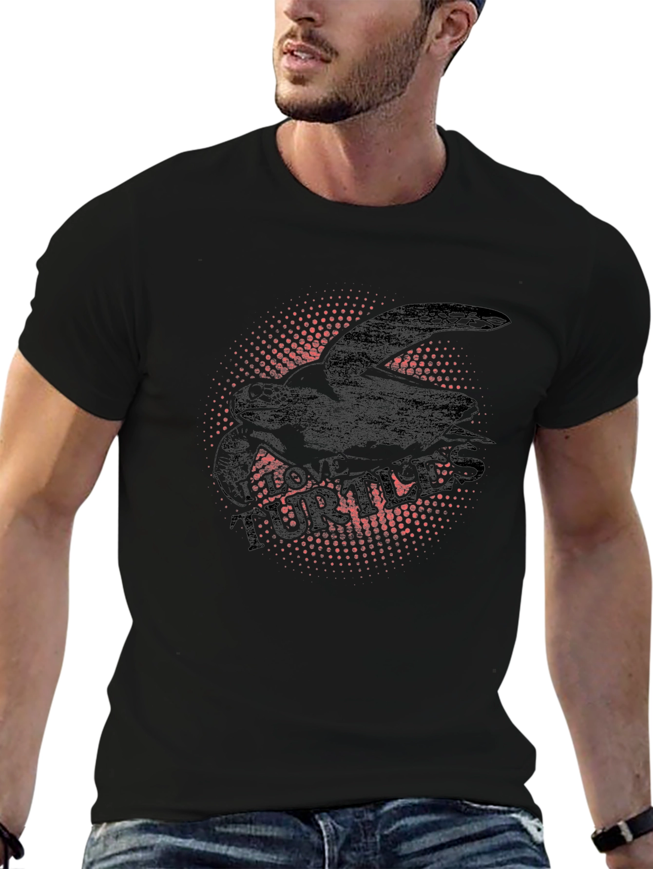 Love Turtles T-Shirt - Black