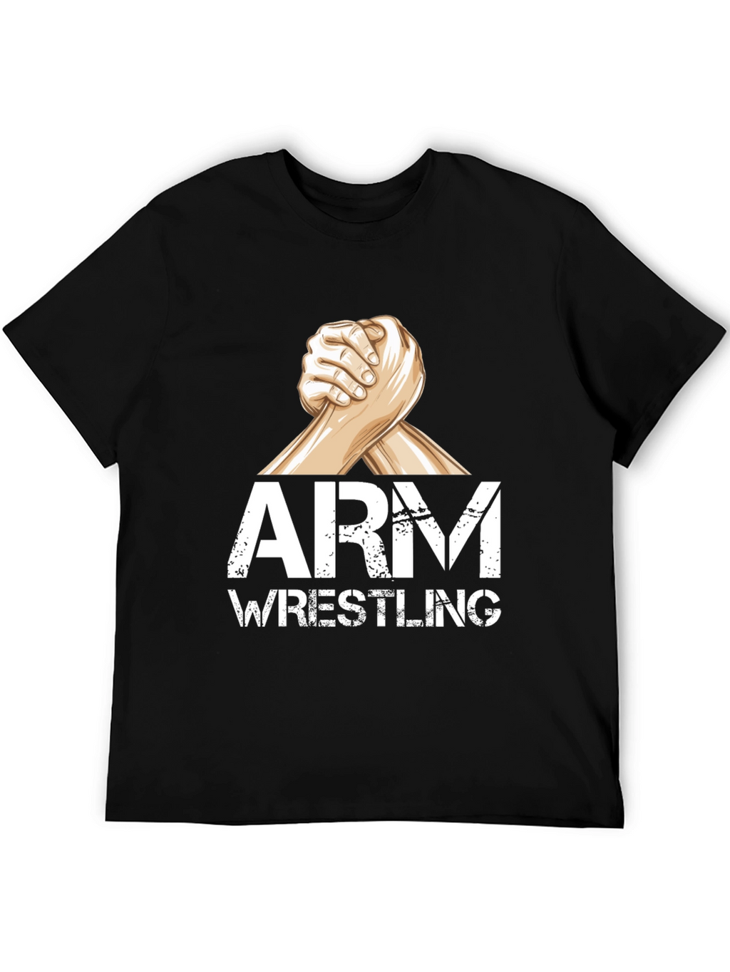 Arm Wrestling Graphic T-Shirt - Black