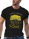Carpe Librum T-Shirt - Seize The Book Graphic Tee