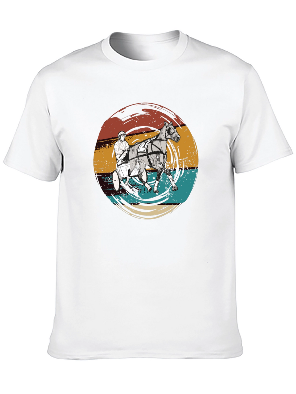 Retro Horse Racing Graphic T-Shirt