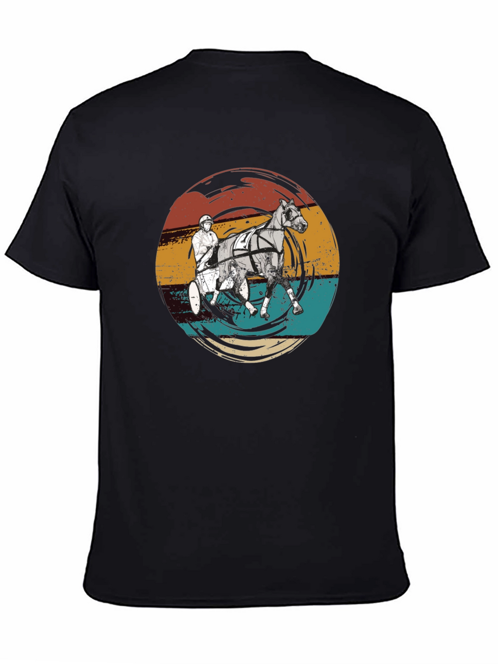 Retro Horse Racing Graphic T-Shirt