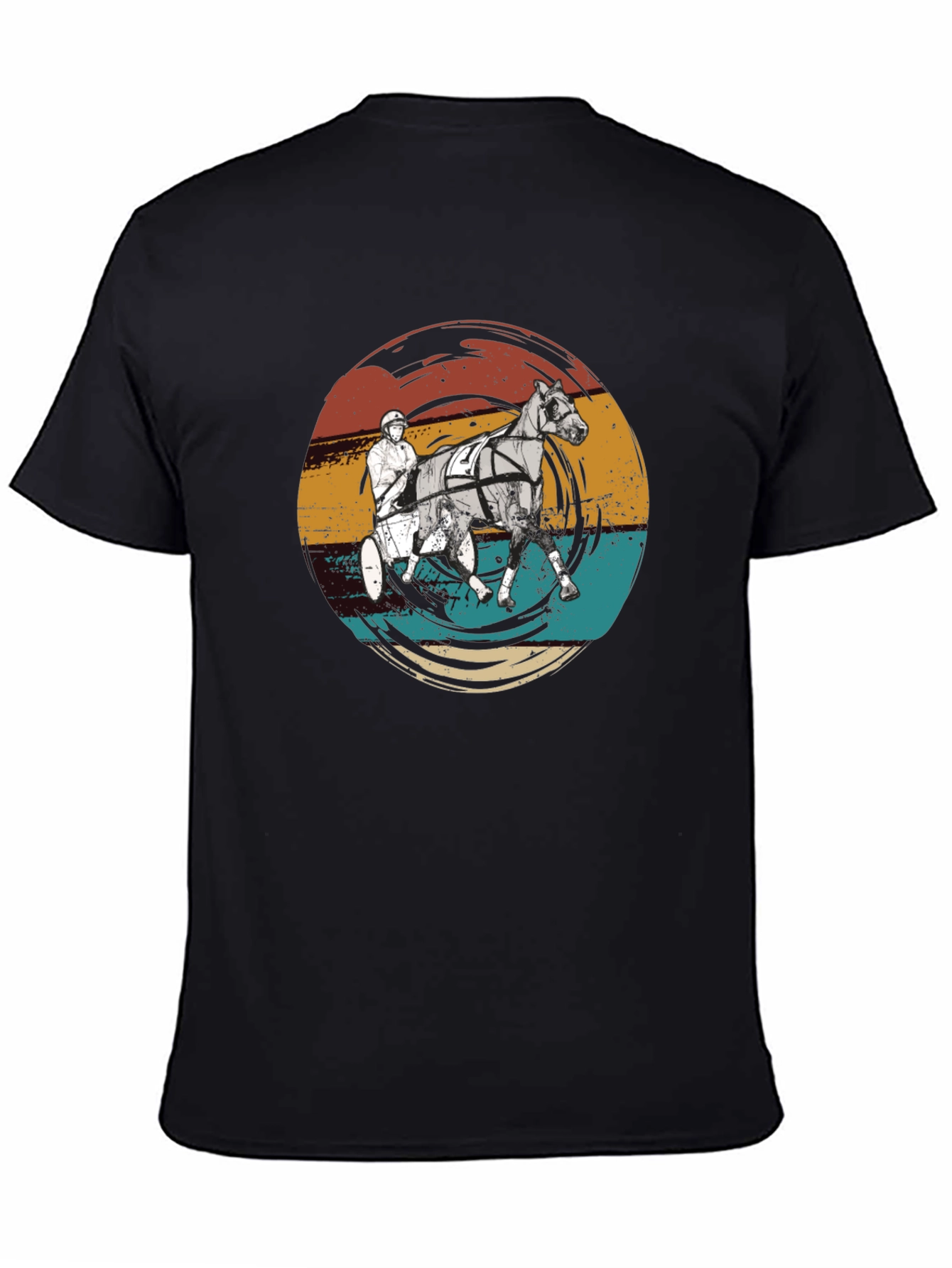 Retro Horse Racing Graphic T-Shirt