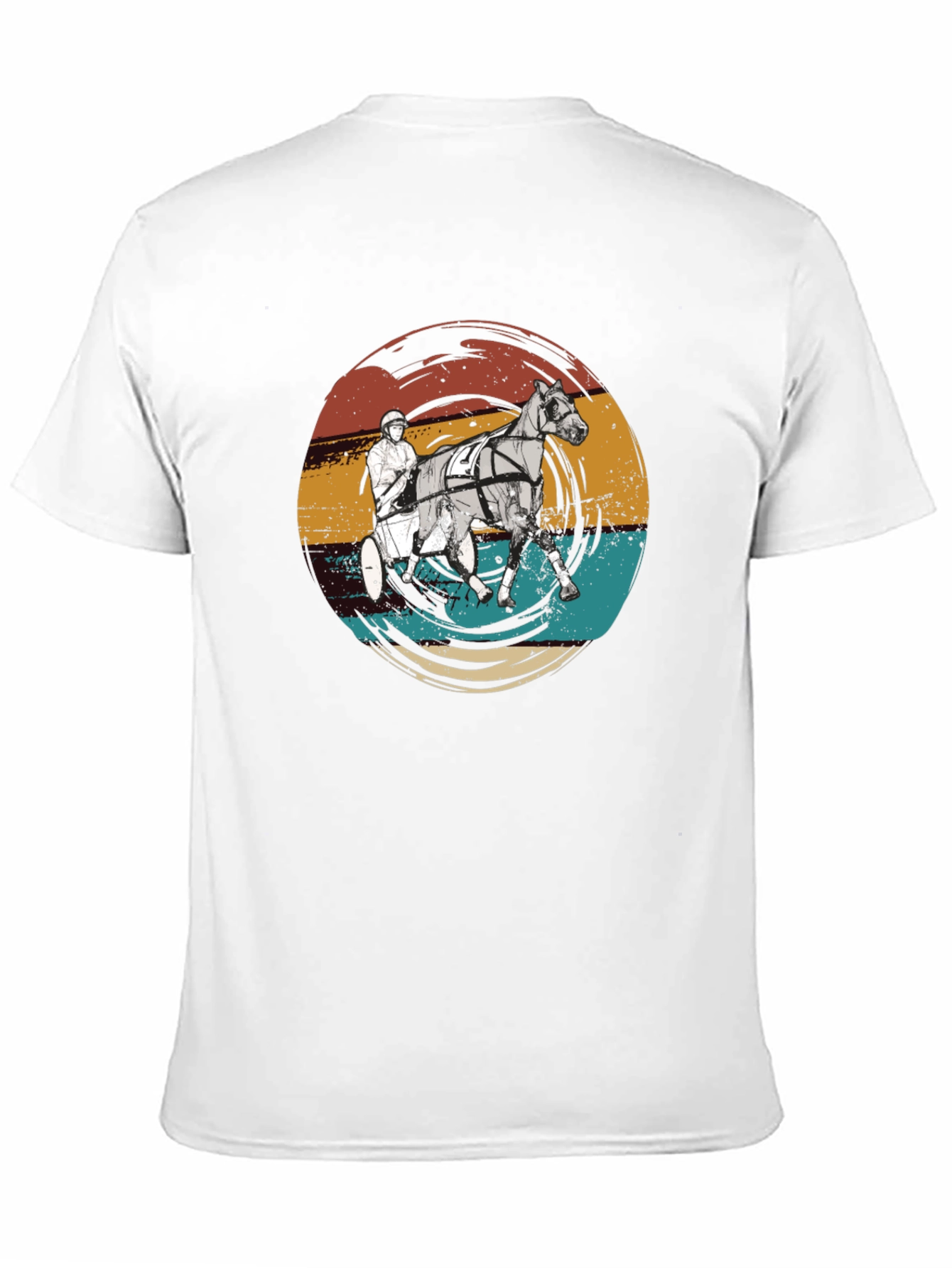 Retro Horse Racing Graphic T-Shirt