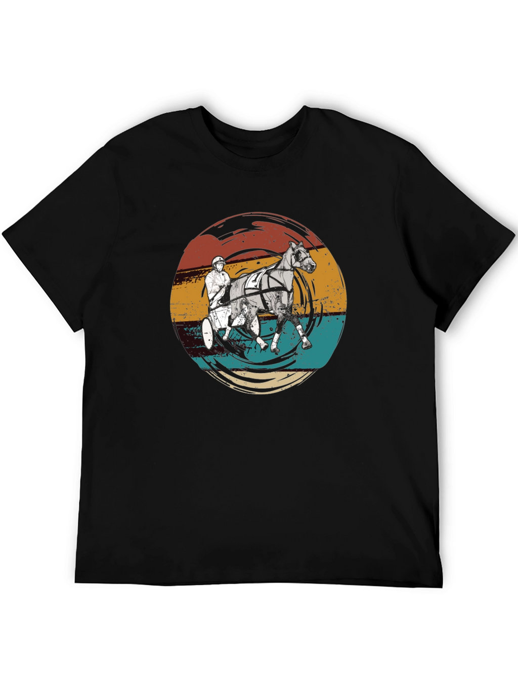 Retro Horse Racing Graphic T-Shirt