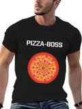 Pizza Boss Graphic Tee - Foodie T-Shirt