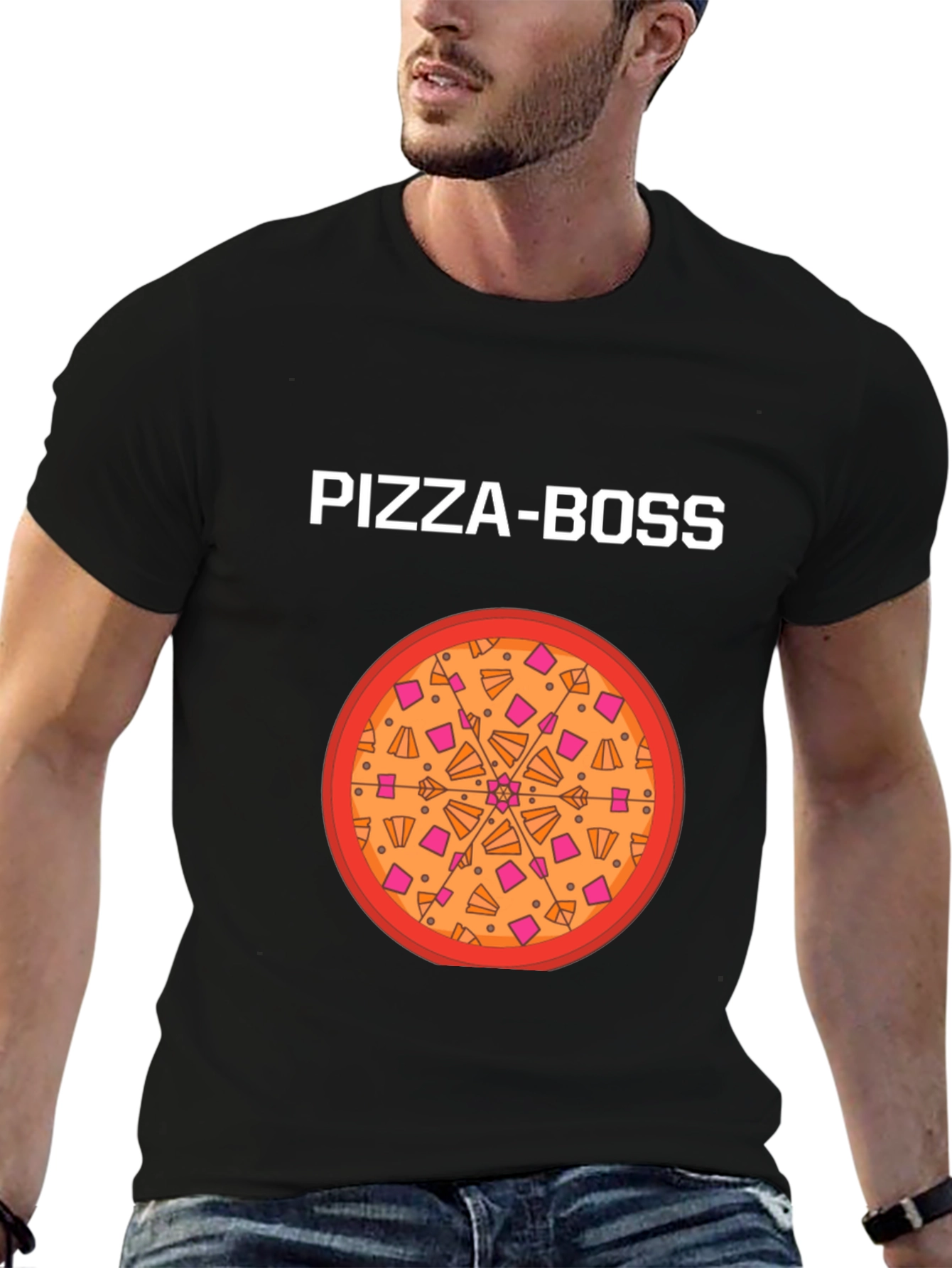 Pizza Boss Graphic Tee - Foodie T-Shirt