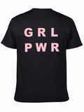GRL PWR Graphic Tee - Empowering Black T-Shirt