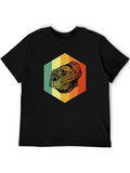 Bearded Dragon Hexagon T-Shirt - Cool Reptile Graphic Tee