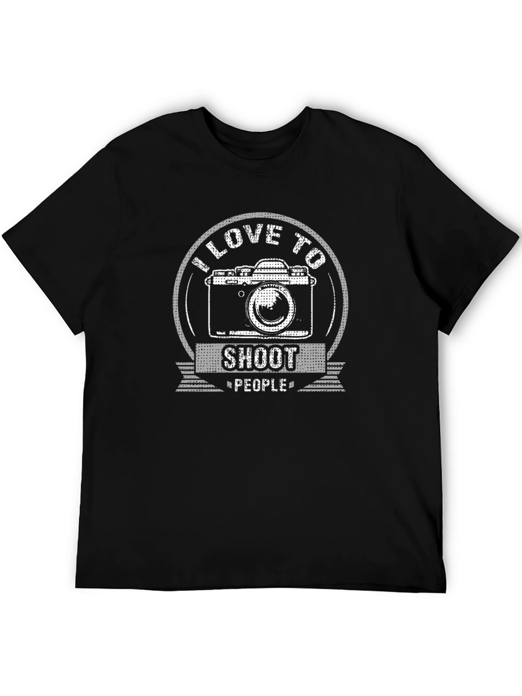 I Love to Shoot People Camera Graphic T-Shirt