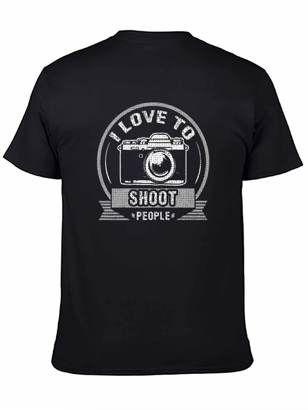 I Love to Shoot People Camera Graphic T-Shirt