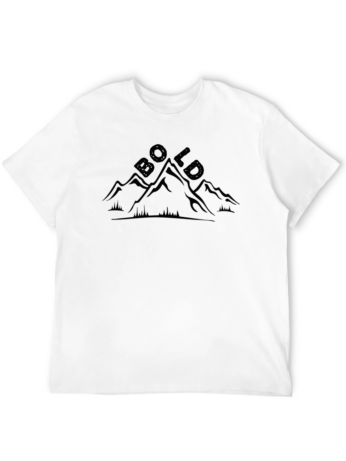 Bold Mountain Graphic Tee - Black