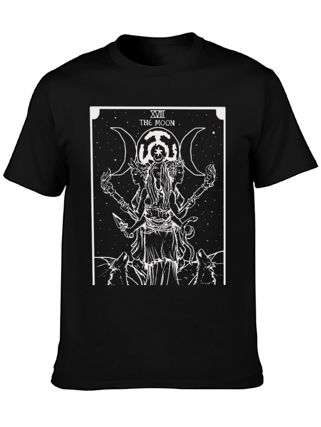 The Moon Tarot Card Graphic Tee