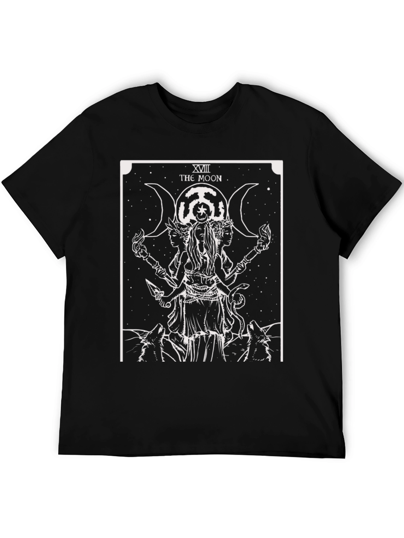 The Moon Tarot Card Graphic Tee