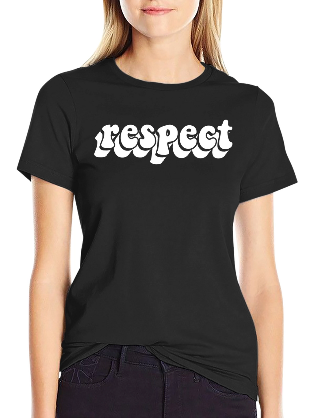 Respect T-Shirt - Retro Style Word Art