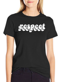 Respect T-Shirt - Retro Style Word Art