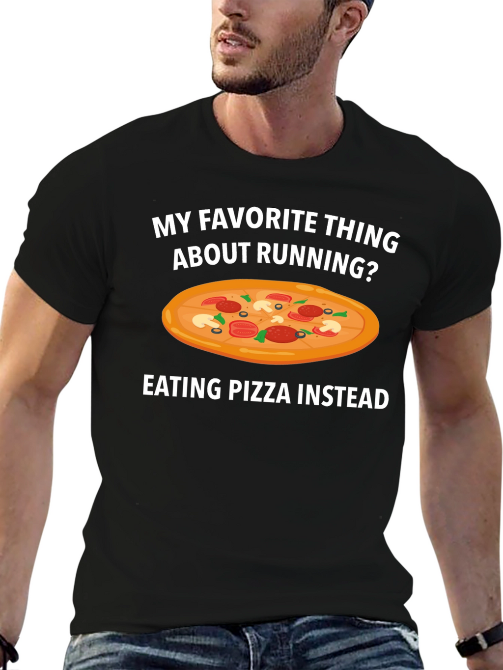 Pizza Instead Running T-Shirt