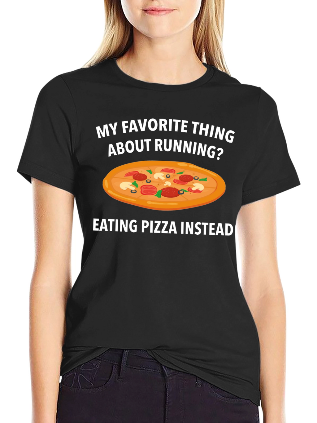 Pizza Instead Running T-Shirt