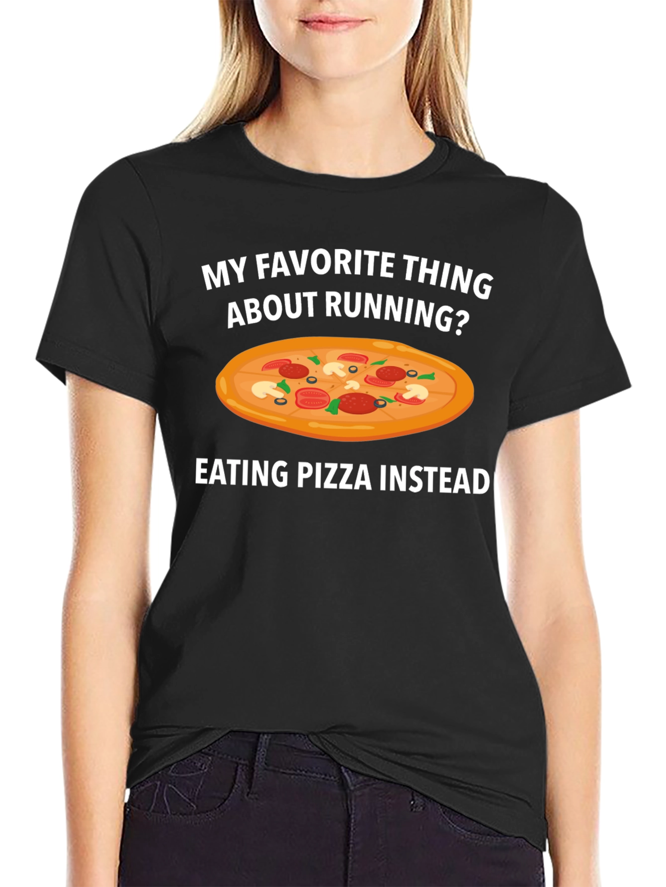 Pizza Instead Running T-Shirt