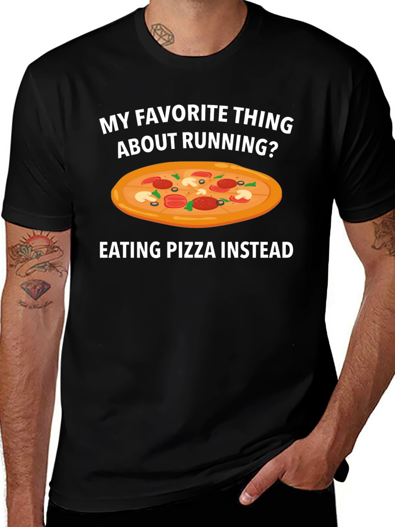 Pizza Instead Running T-Shirt
