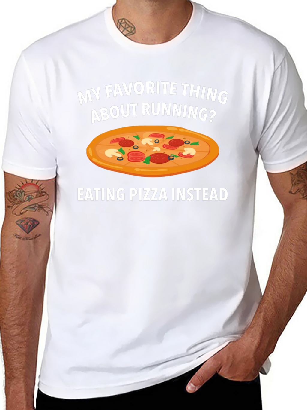 Pizza Instead Running T-Shirt