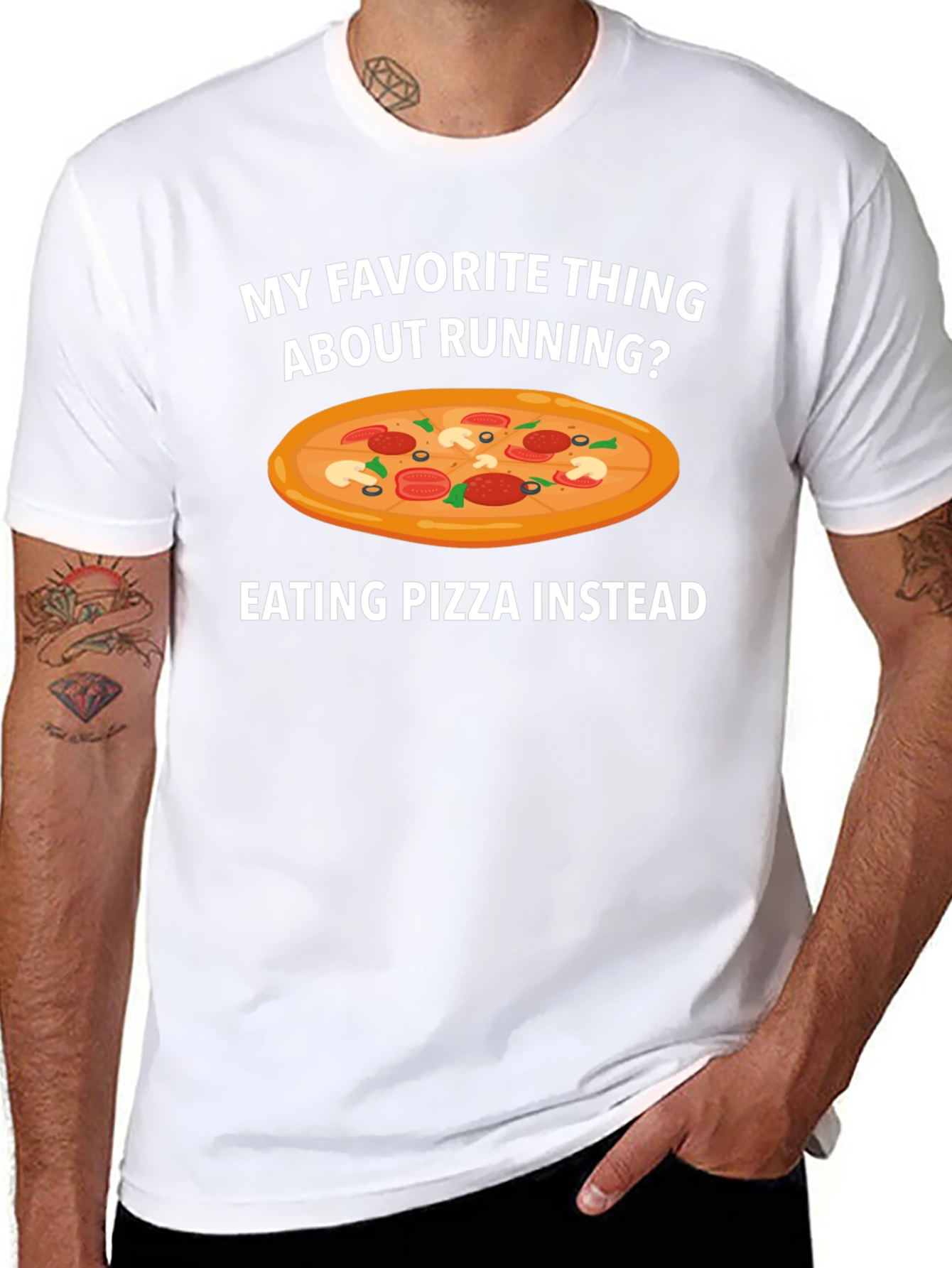 Pizza Instead Running T-Shirt