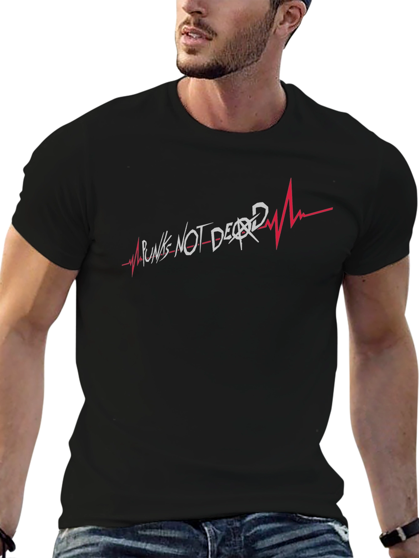 Punks Not Dead Graphic Tee - Edgy Streetwear T-Shirt