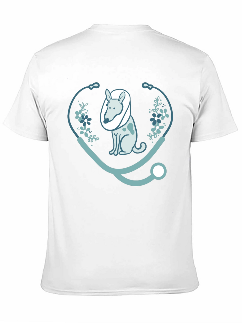 Vet Dog Stethoscope Graphic T-Shirt
