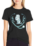 Vet Dog Stethoscope Graphic T-Shirt